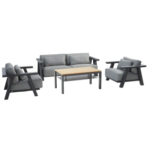 Iconic loungeset met Forza koffietafel 120x70x55cm