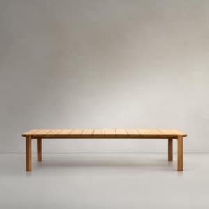 Kave Home Eettafel 'Icaro' Teakhout, 280 x 112cm