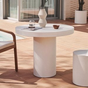 Kave Home Ronde Bistrotafel 'Aiguablava' 90cm, kleur Wit