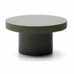 Kave Home Ronde Salontafel 'Aiguablava' Beton, 90cm, kleur Donkergroen