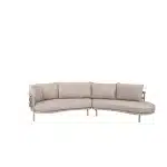 Loungeset Piacenza Latte Set 2 delig 2 zits Chaise Lounge Kussens 4SO Bank Buiten 4 Seasons Outdoor