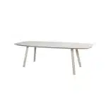 Manolo eettafel latte met geprint keramiek tafelblad 240 x 103 cm.