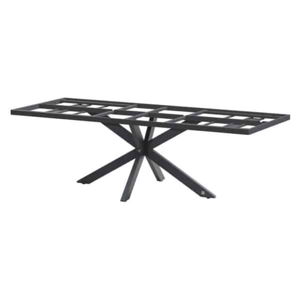 Minerva tafelframe Antracite met tafelblad Ceramic Terrazzo 220 x 95 cm 4SO - 4so