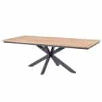 Minerva tafelframe Antracite met tafelblad Teak 220 x 95 cm 4SO - 4so