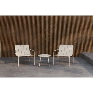Nohr Loungeset Travian Met 2 stoelen en tafel - Beige