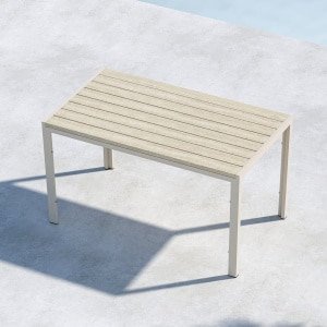 Nohr Tuintafel 'Cherice' 140 x 80cm, kleur Beige