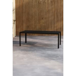 Nohr Tuintafel 'Lateasha' 200 x 90cm, kleur Zwart