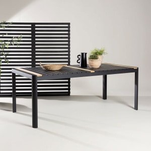 Nohr Tuintafel 'Lynnetta' 200 x 100cm, kleur Zwart