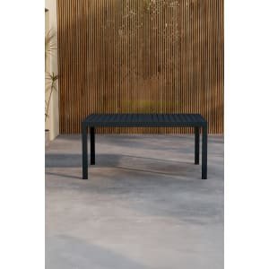 Nohr Uitschuifbare Tuintafel 'Lace' 160/240 x 100cm, kleur Zwart