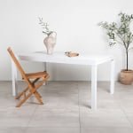 Nohr Uitschuifbare Tuintafel 'Tion' 160/240 x 100cm, kleur Wit