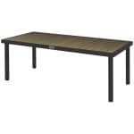 Outsunny Tuintafel voor 8 Personen, Buitentafel, Loungentafel, Weerbestendig, 190 x 90 x 74 cm, Natuurhout