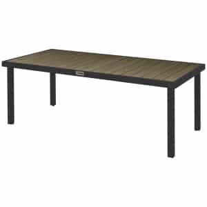 Outsunny Tuintafel voor 8 Personen, Buitentafel, Loungentafel, Weerbestendig, 190 x 90 x 74 cm, Natuurhout