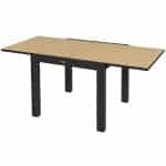Outsunny tuintafel, weerbestendig, robuust en stijlvol, perfect voor buiten, 162 x 80 x 75 cm, geel | Aosom.nl