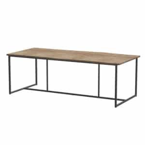 Quatro tafelframe Antracite met tafelblad Robusto Teak 220 x 95 cm 4SO - 4so