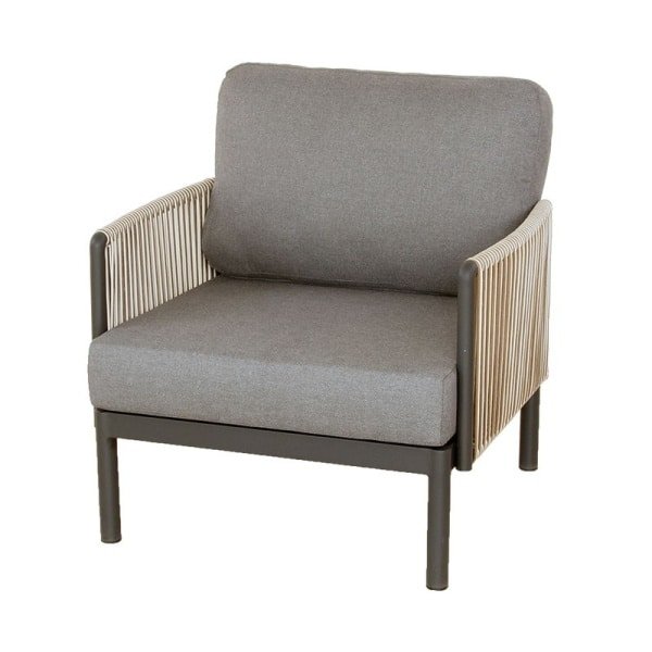 Sidney lounge stoel midnight grey Oosterik Home - Oosterik home