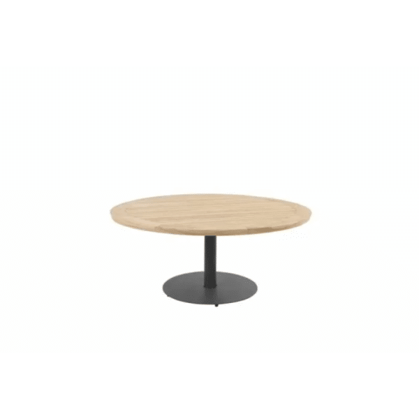 Taste Saba Low Diningtafel Teak Antracite dia. 160 cm 4SO - 4so