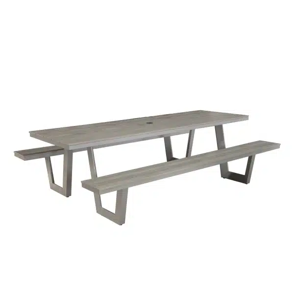 Vita Massa rechthoekige picknicktafel taupe XL