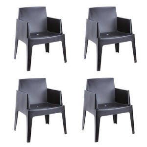 Box Tuinstoel Black 4 stuks Garden Impressions - Garden impressions
