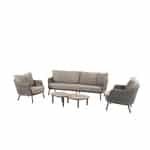 Cannes loungeset met Monroe coffeetafels terre 65 x 32 cm & 80 x 27 cm Taste - Taste