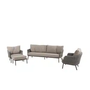 Cannes loungeset met voetenbankje