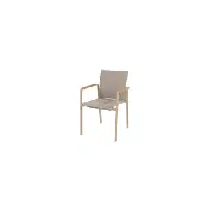Cortina stacking chair latte