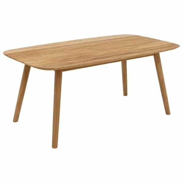 Goossens Tuintafel Lago, Semi rechthoekig 180 x100 cm