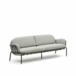 Kave Home 3-zits Tuinbank Joncols 224cm - Grijs/Groen