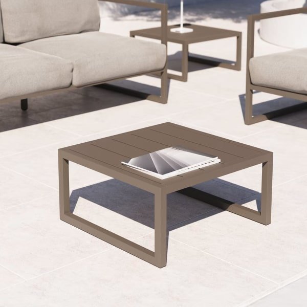 Kave Home Outdoor Bijzettafel 'Comova' 60 x 60cm, kleur Donkergroen