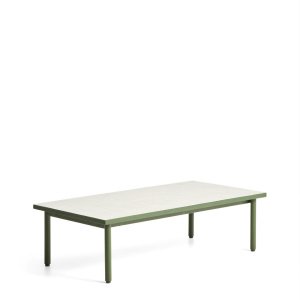 Kave Home Outdoor Salontafel Maurina 122 x 61cm - Ecru/Groen
