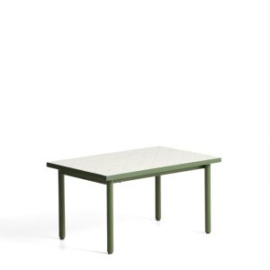 Kave Home Outdoor Salontafel Maurina 81 x 51cm - Ecru/Groen