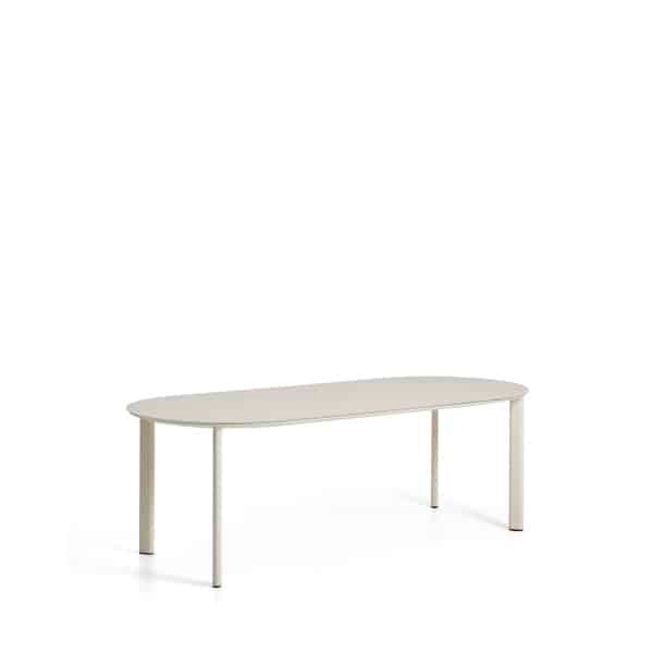 Kave Home Ovale Tuintafel Erice 230 x 100cm - Ecru