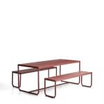 Kave Home Picknickset Sotil 183 x 83cm - Granaat