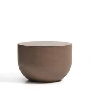 Kave Home Ronde Salontafel Garbet Cement, 60cm - Bruin