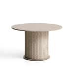 Kave Home Ronde Tuintafel Sedalis Aluminium en touw, 120cm - Beige