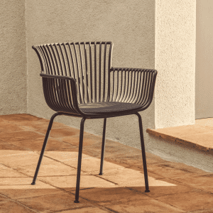 Kave Home Tuinstoel 'Surpika' kleur Donkergrijs