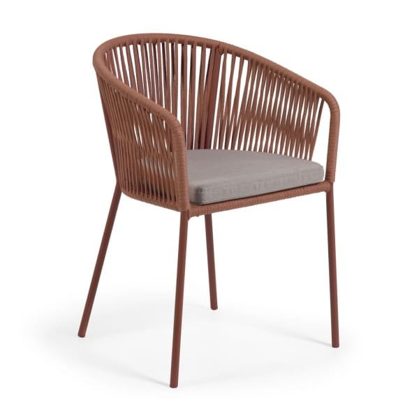 Kave Home Tuinstoel 'Yanet' kleur Terracotta