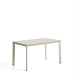 Kave Home Tuintafel Anafi Gesinterde steen, 140 x 80cm - Beige