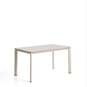 Kave Home Tuintafel Anafi Gesinterde steen, 140 x 80cm - Beige