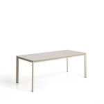 Kave Home Tuintafel Anafi Gesinterde steen, 180 x 90cm - Beige