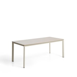 Kave Home Tuintafel Anafi Gesinterde steen, 180 x 90cm - Beige