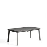 Kave Home Uitschuifbare Tuintafel Izola 185/235 x 100cm - Donkergrijs