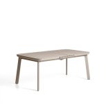 Kave Home Uitschuifbare Tuintafel Izola 185/235 x 100cm - Taupe
