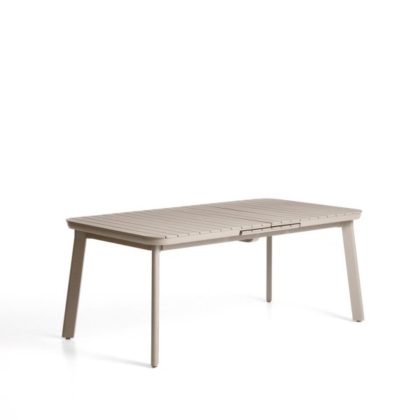 Kave Home Uitschuifbare Tuintafel Izola 185/235 x 100cm - Taupe