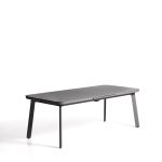 Kave Home Uitschuifbare Tuintafel Izola 220/280 x 100cm - Donkergrijs
