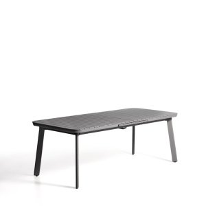 Kave Home Uitschuifbare Tuintafel Izola 220/280 x 100cm - Donkergrijs