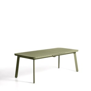 Kave Home Uitschuifbare Tuintafel Izola 220/280 x 100cm - Groen