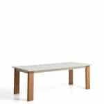 Kave Home Uitschuifbare Tuintafel Livorno 233/350 x 100cm - Beige/Houtlook