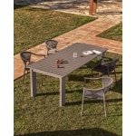 Kave Home Uitschuifbare Tuintafel Livorno 233/350 x 100cm - Taupe