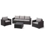 Keter Loungeset California Dale (4-delig) (Antraciet)