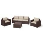 Keter Loungeset California Dale (4-delig) (Bruin)